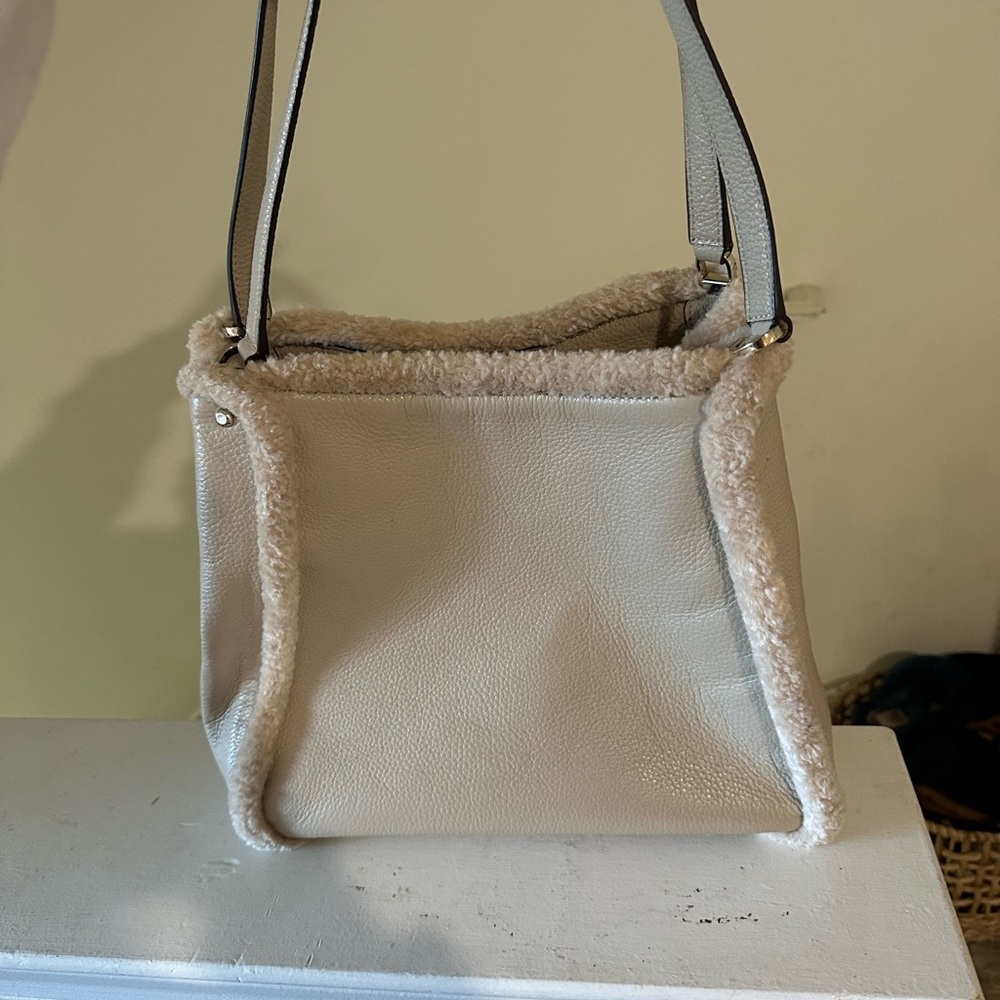 Kate spade New York fur trim purse
